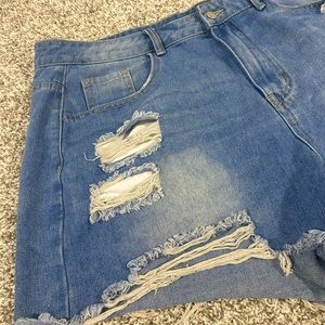 Dark Wash Denim Shorts